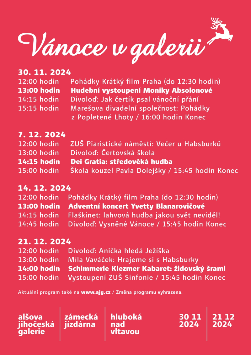 alšovka advent 2024 | vánoce v galerii | 2. adventní sobota