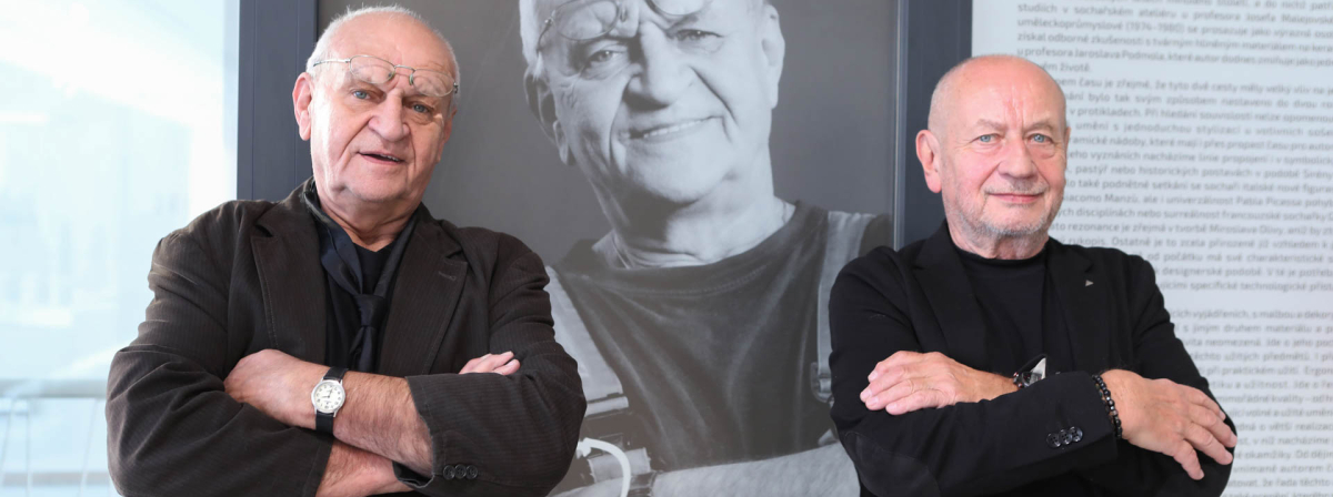 komentovaná prohlídka výstavy synergie hmoty s miroslavem olivou a zdeňkem freislebenem