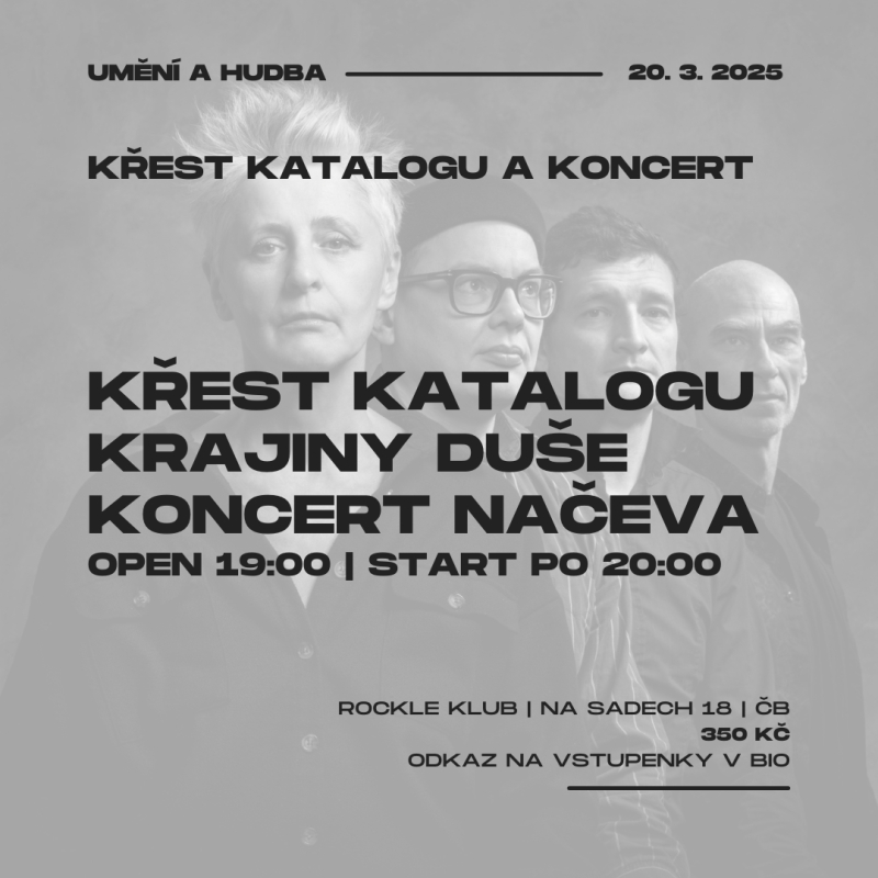 komentované prohlídky krajiny duše | křest katalogu | koncert načeva