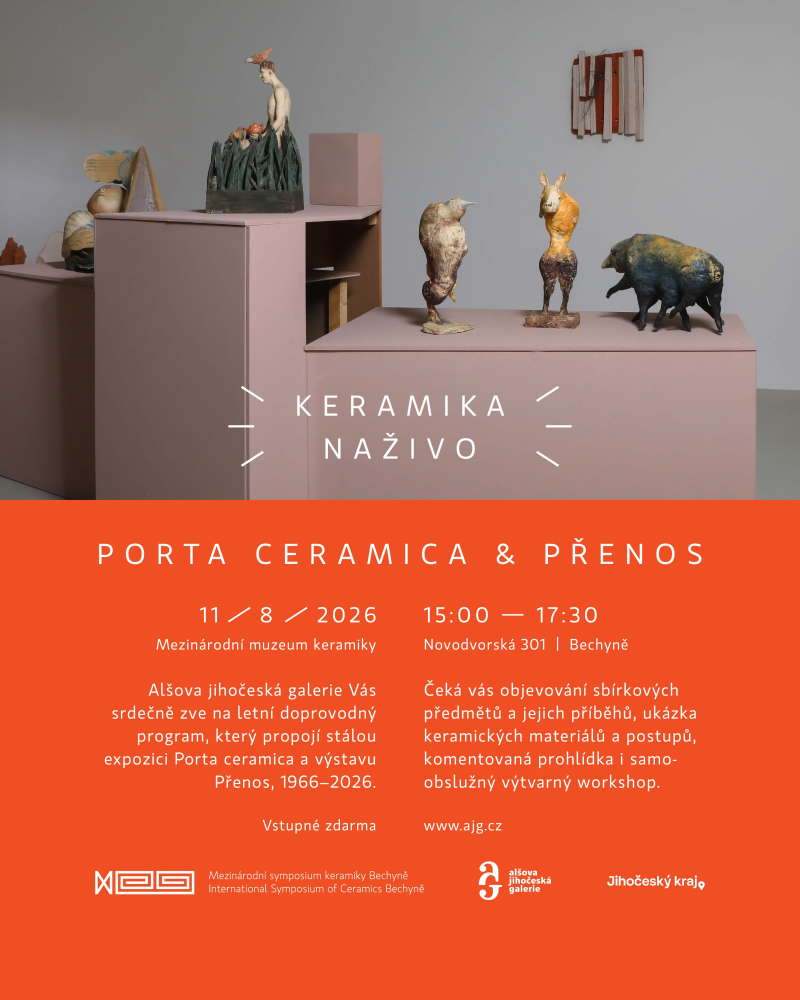 keramika naživo | letní doprovodný program k výstavám porta ceramica a přenos 1966-2026