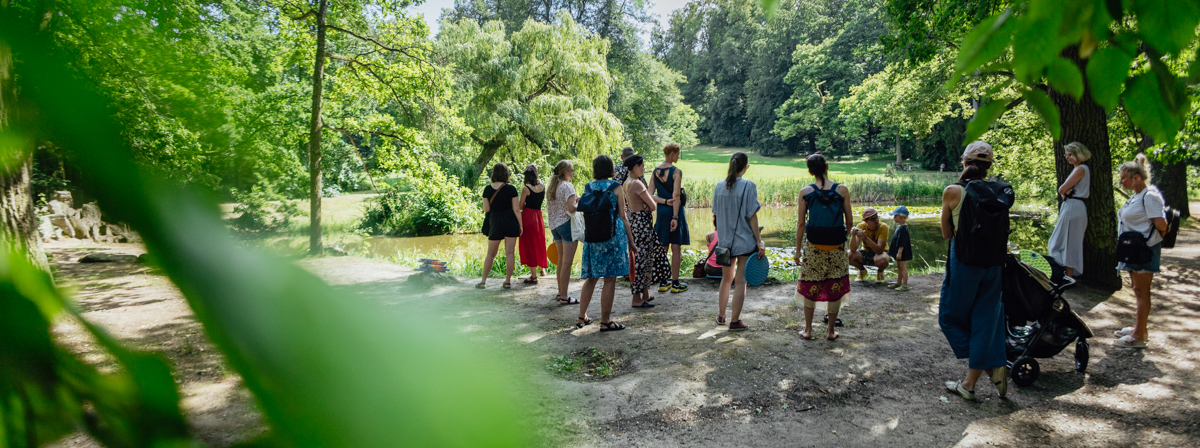 výtvarný plenér a komentovaná prohlídka | sny o krajině | edukační oddělení ajg | kristýna hochmuth